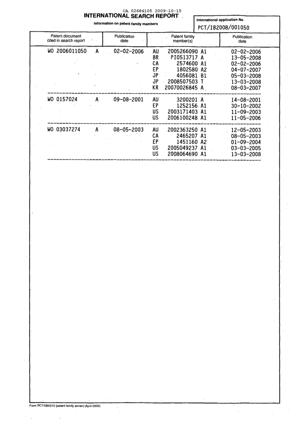 Document de brevet canadien 2684105. PCT 20091015. Image 3 de 3