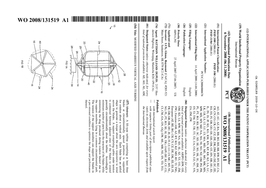 Canadian Patent Document 2685189. PCT 20081226. Image 3 of 3