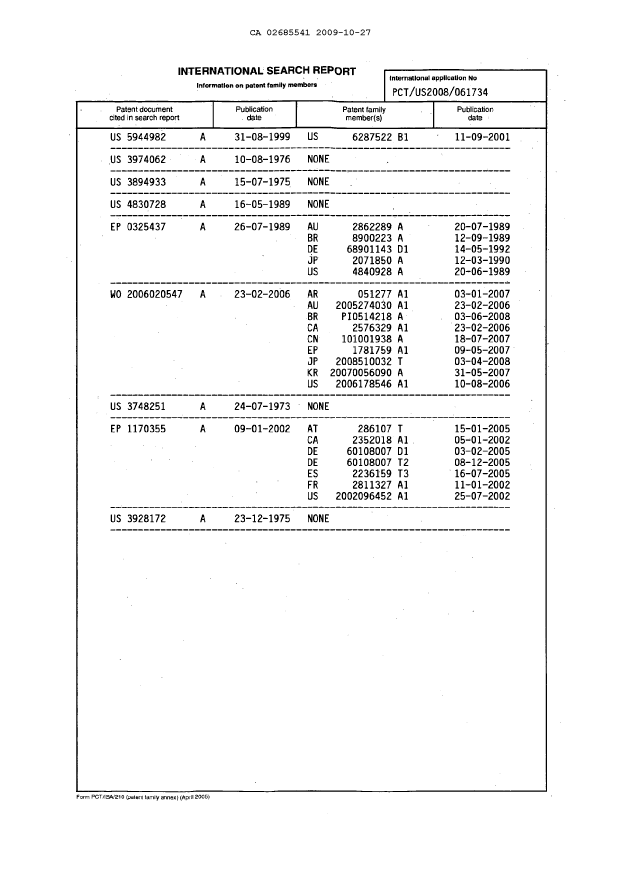 Document de brevet canadien 2685541. PCT 20091027. Image 3 de 3