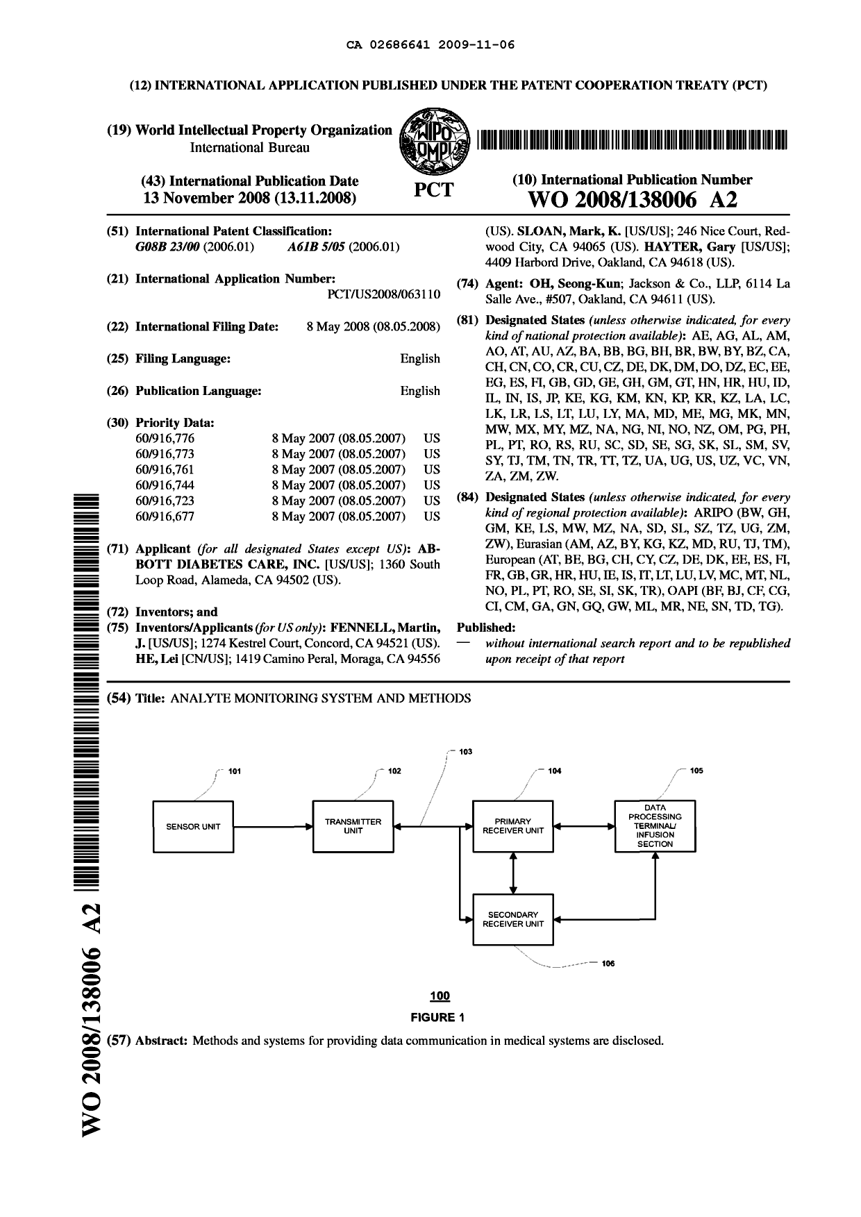 Document de brevet canadien 2686641. Abrégé 20091106. Image 1 de 1