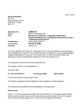 Document de brevet canadien 2686813. Poursuite-Amendment 20120719. Image 1 de 3