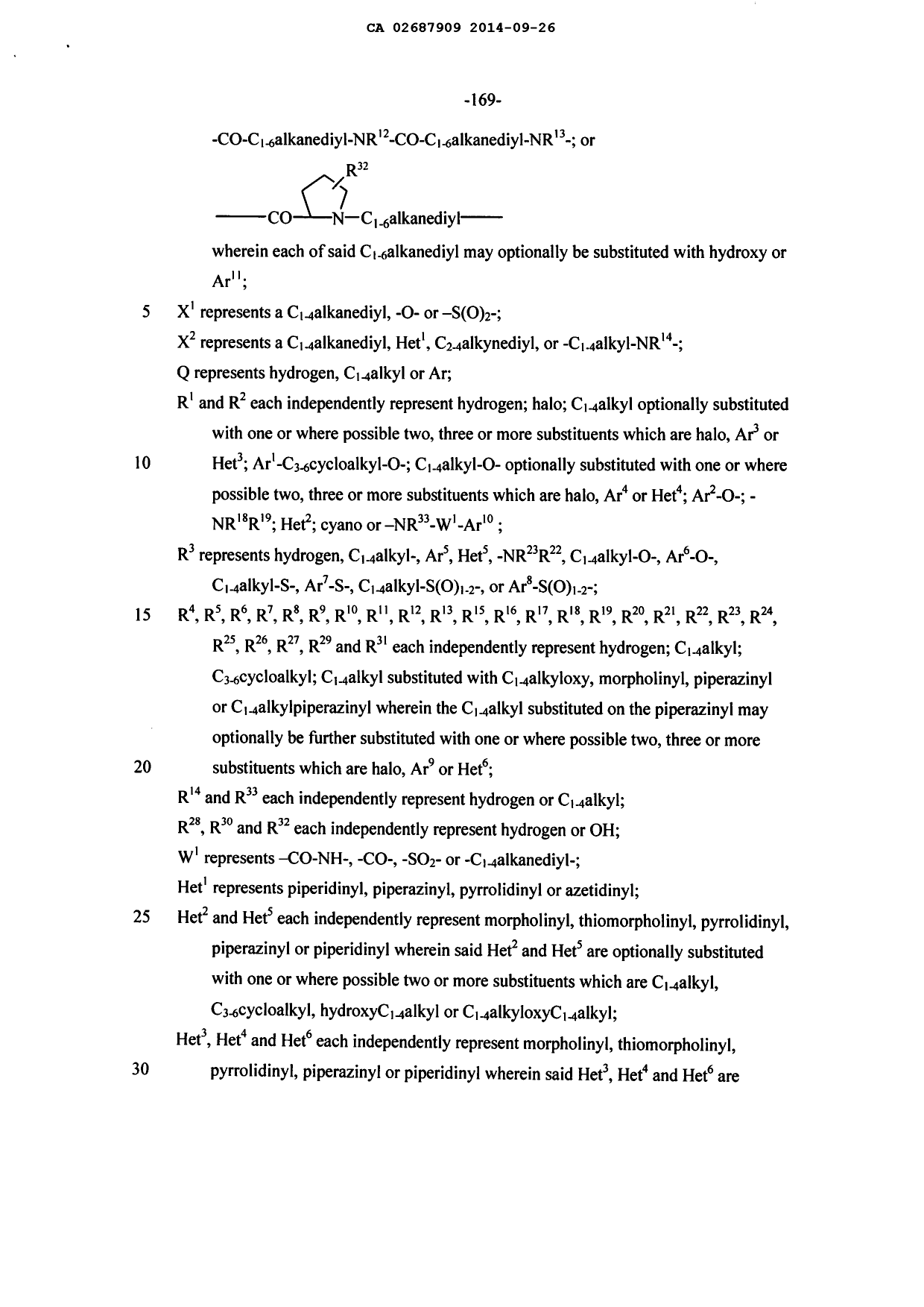 Document de brevet canadien 2687909. Revendications 20131226. Image 2 de 11