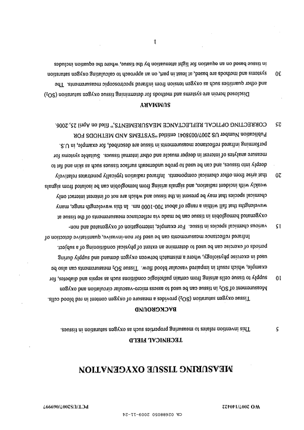 Canadian Patent Document 2688050. Description 20120529. Image 1 of 37