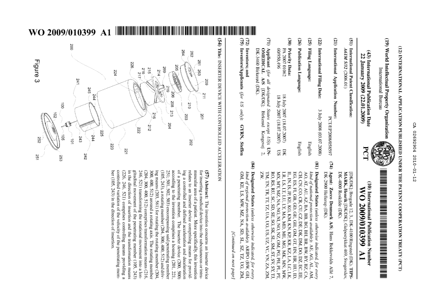 Document de brevet canadien 2692904. Abrégé 20100112. Image 1 de 2
