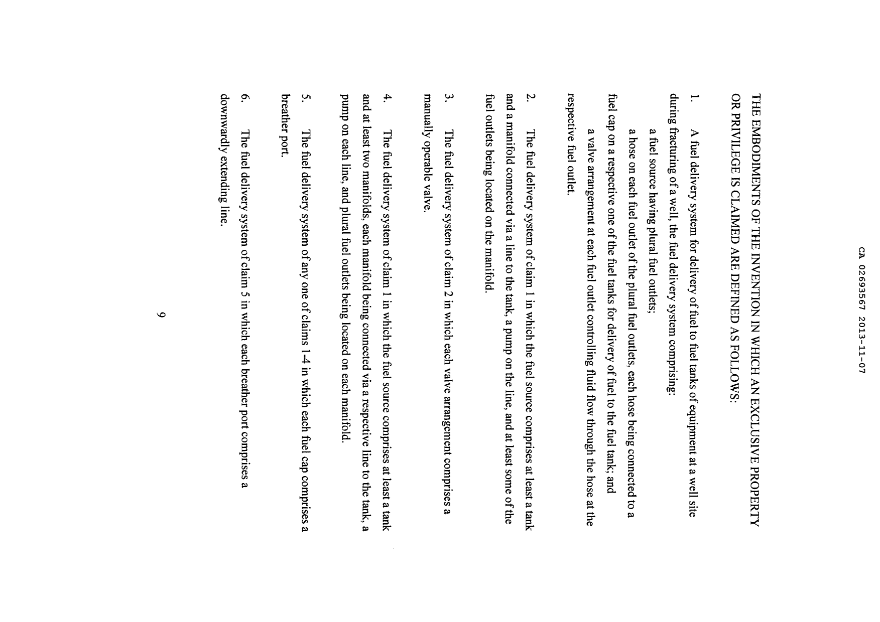 Document de brevet canadien 2693567. Revendications 20121207. Image 1 de 5