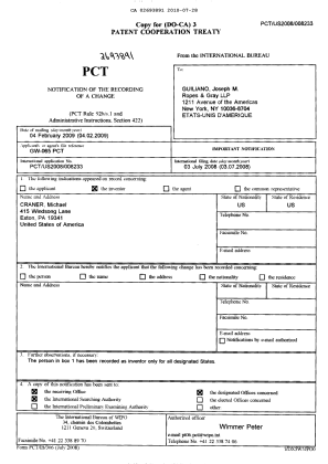 Document de brevet canadien 2693891. PCT 20100728. Image 1 de 1