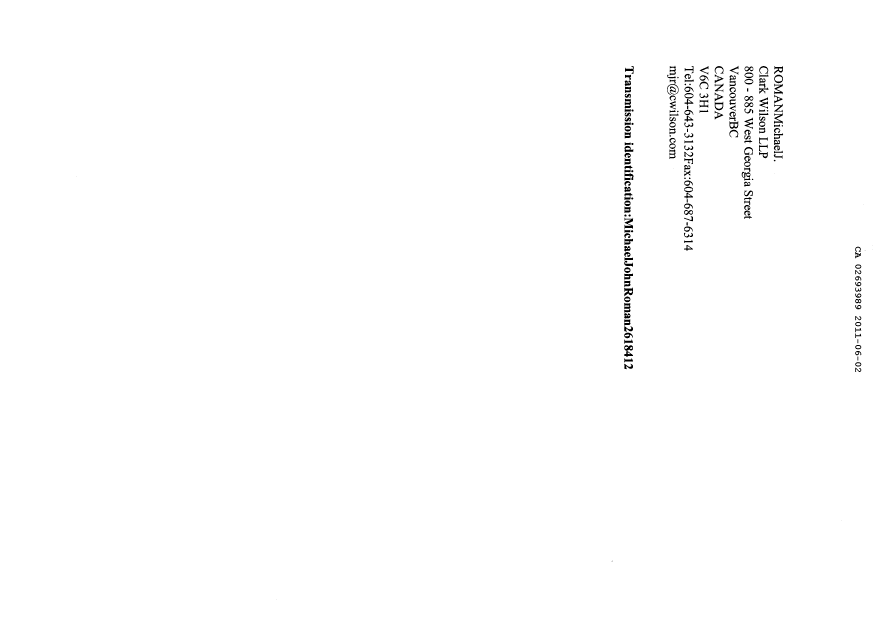 Canadian Patent Document 2693989. Correspondence 20101202. Image 2 of 3