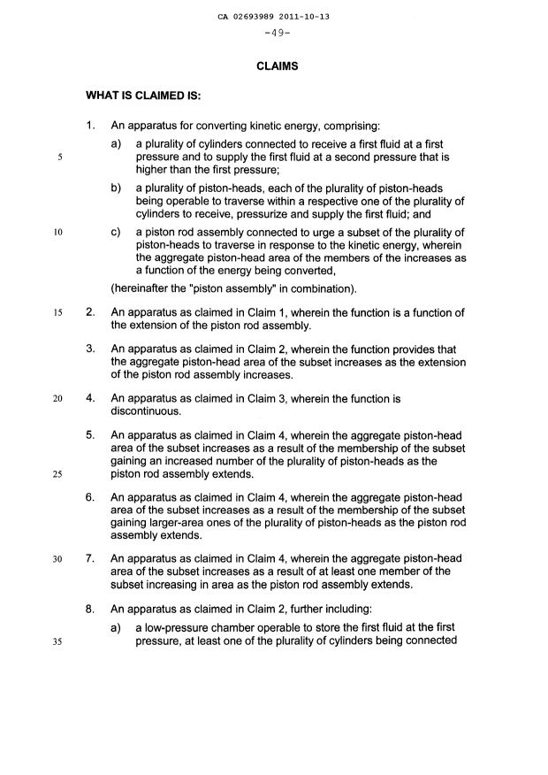 Document de brevet canadien 2693989. Revendications 20101213. Image 1 de 8