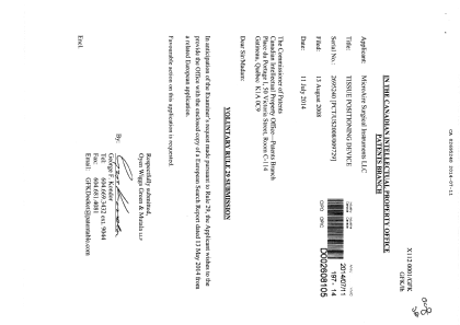 Canadian Patent Document 2695240. Prosecution-Amendment 20140711. Image 1 of 1