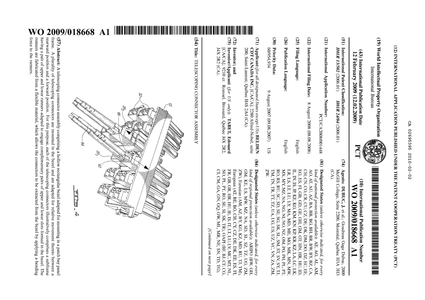 Document de brevet canadien 2695395. Abrégé 20091202. Image 1 de 2
