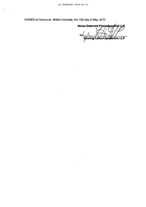 Document de brevet canadien 2696341. Correspondance 20091212. Image 4 de 4