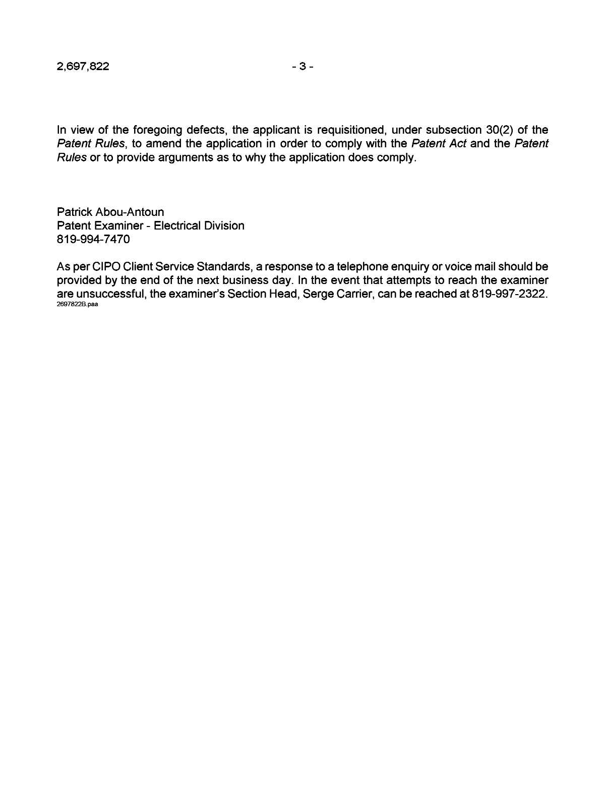 Canadian Patent Document 2697822. Prosecution-Amendment 20130325. Image 3 of 3