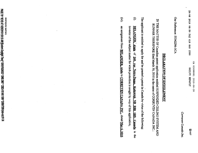 Canadian Patent Document 2698081. Correspondence 20100628. Image 3 of 3