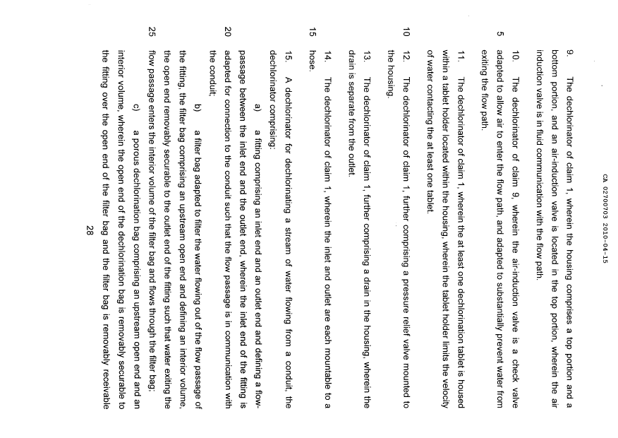 Document de brevet canadien 2700703. Revendications 20091215. Image 2 de 5