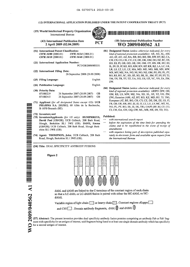 Document de brevet canadien 2700714. PCT 20100325. Image 4 de 4