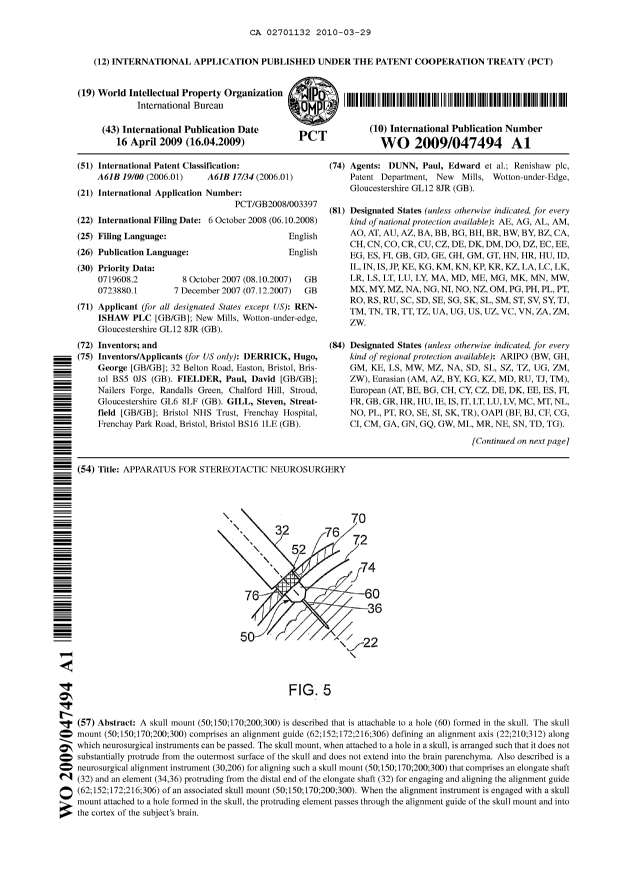 Document de brevet canadien 2701132. Abrégé 20100329. Image 1 de 2