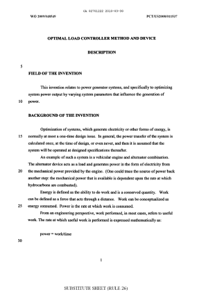 Canadian Patent Document 2701222. Description 20091230. Image 1 of 61