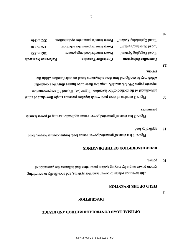 Canadian Patent Document 2701222. Description 20121225. Image 1 of 61