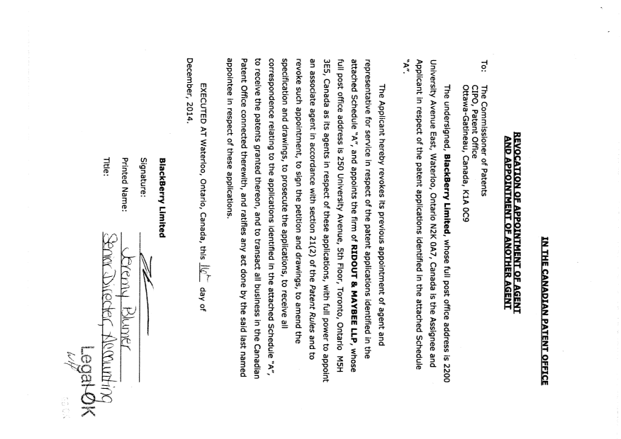 Canadian Patent Document 2701423. Correspondence 20141219. Image 2 of 5