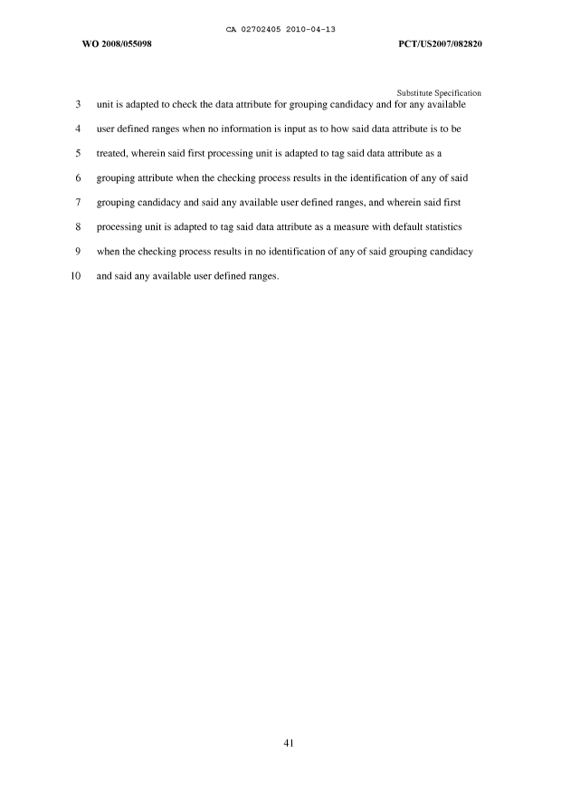 Document de brevet canadien 2702405. Revendications 20100413. Image 10 de 10
