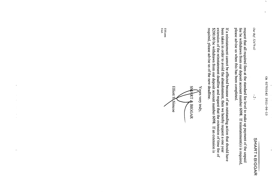 Canadian Patent Document 2703142. Prosecution-Amendment 20110613. Image 2 of 2