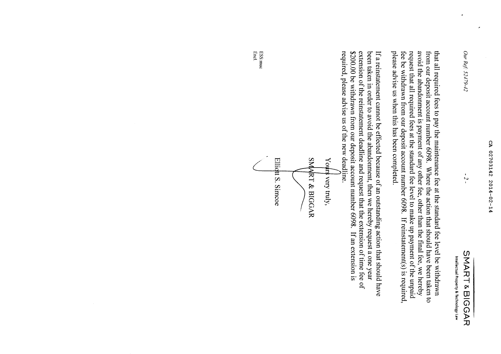 Canadian Patent Document 2703142. Prosecution-Amendment 20140214. Image 2 of 2