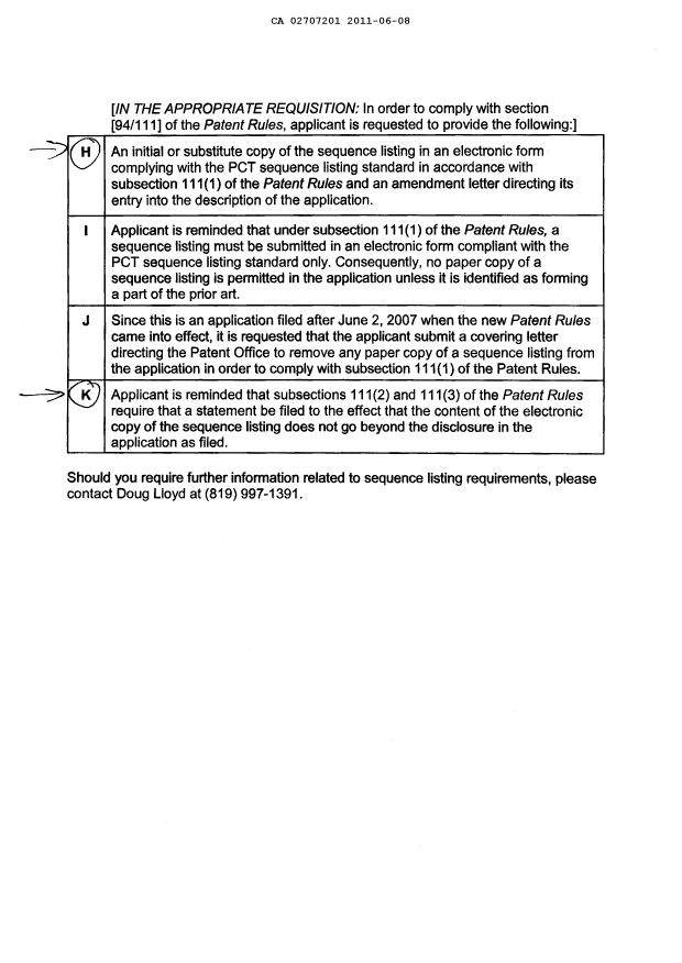 Document de brevet canadien 2707201. Poursuite-Amendment 20110608. Image 2 de 3