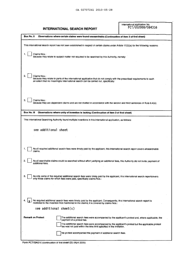 Document de brevet canadien 2707241. PCT 20100528. Image 2 de 6