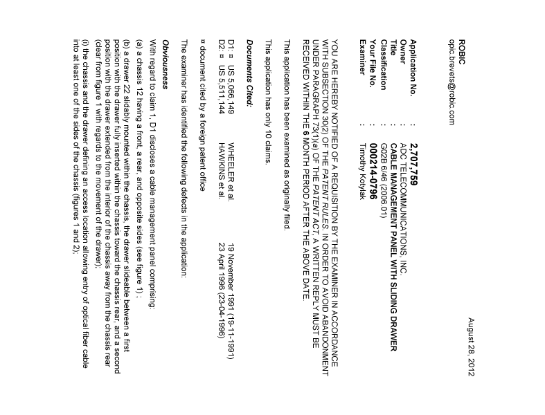 Document de brevet canadien 2707759. Poursuite-Amendment 20120828. Image 1 de 3