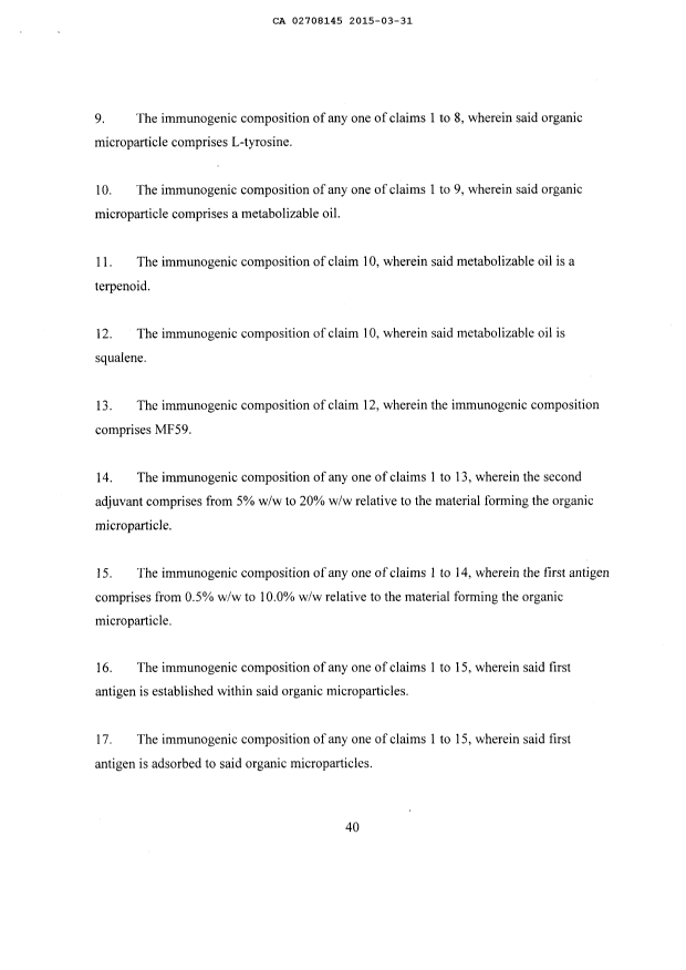 Document de brevet canadien 2708145. Revendications 20150331. Image 2 de 7