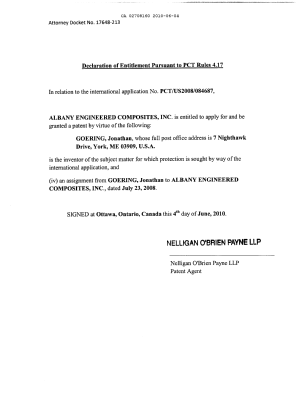 Canadian Patent Document 2708160. Assignment 20100604. Image 5 of 5