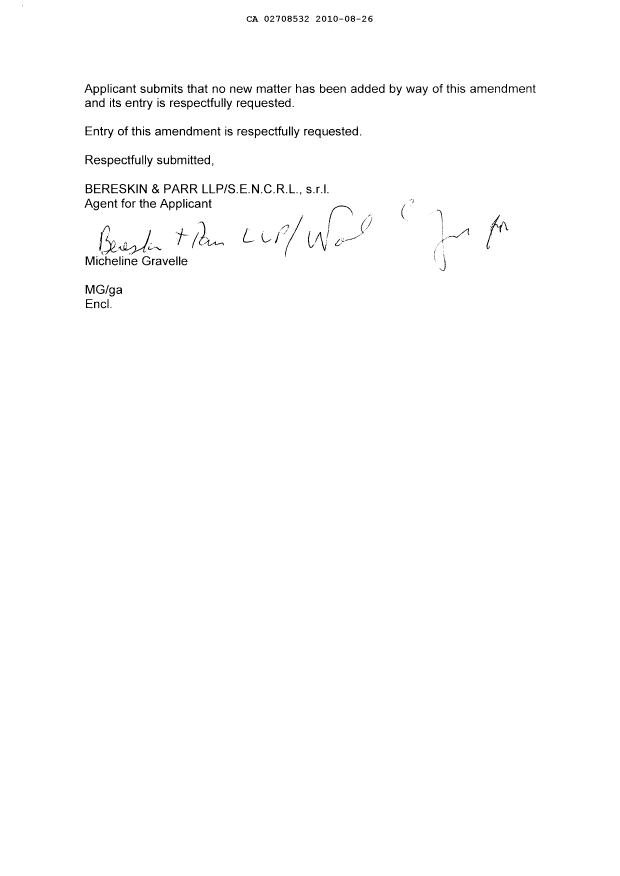 Canadian Patent Document 2708532. Prosecution-Amendment 20100826. Image 2 of 2