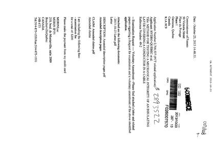 Document de brevet canadien 2708537. Poursuite-Amendment 20121223. Image 1 de 11