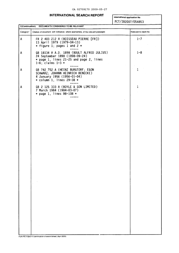 Document de brevet canadien 2709170. PCT 20090527. Image 2 de 3