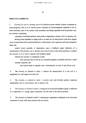 Document de brevet canadien 2709867. Revendications 20101123. Image 1 de 6
