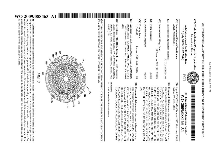 Document de brevet canadien 2711357. Abrégé 20100705. Image 1 de 1