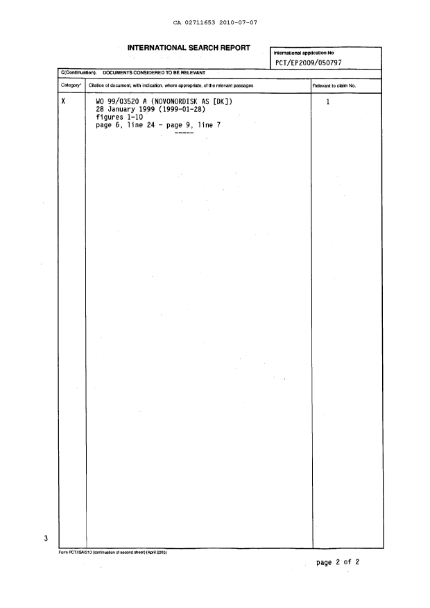 Document de brevet canadien 2711653. PCT 20100707. Image 2 de 3