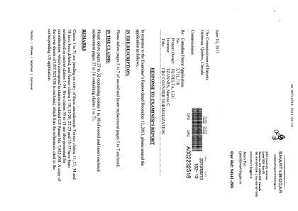 Document de brevet canadien 2711718. Poursuite-Amendment 20130610. Image 1 de 16