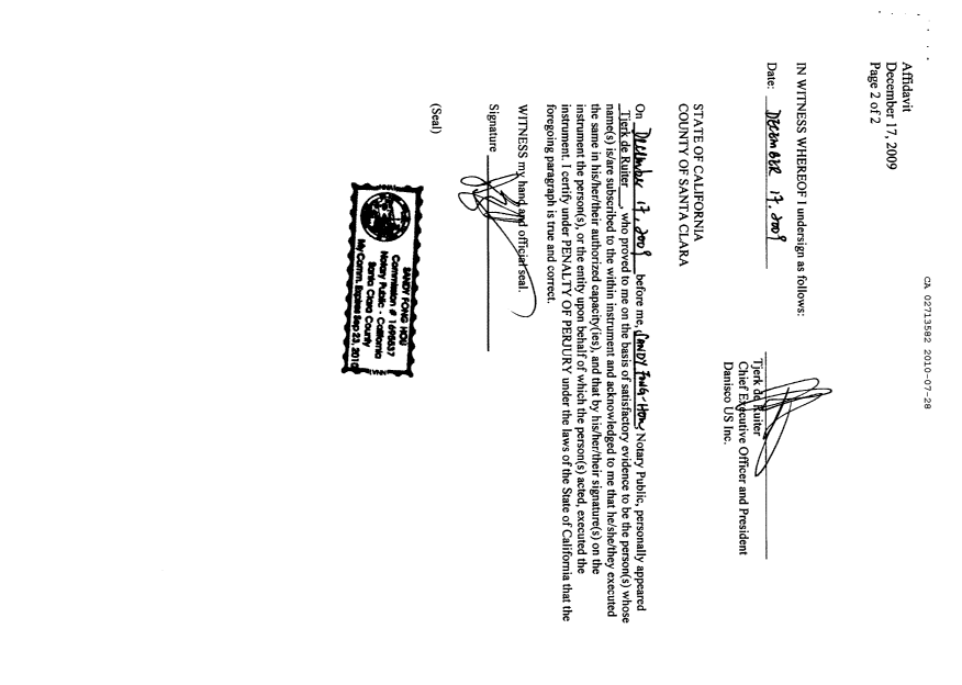 Document de brevet canadien 2713582. Cession 20100728. Image 6 de 6