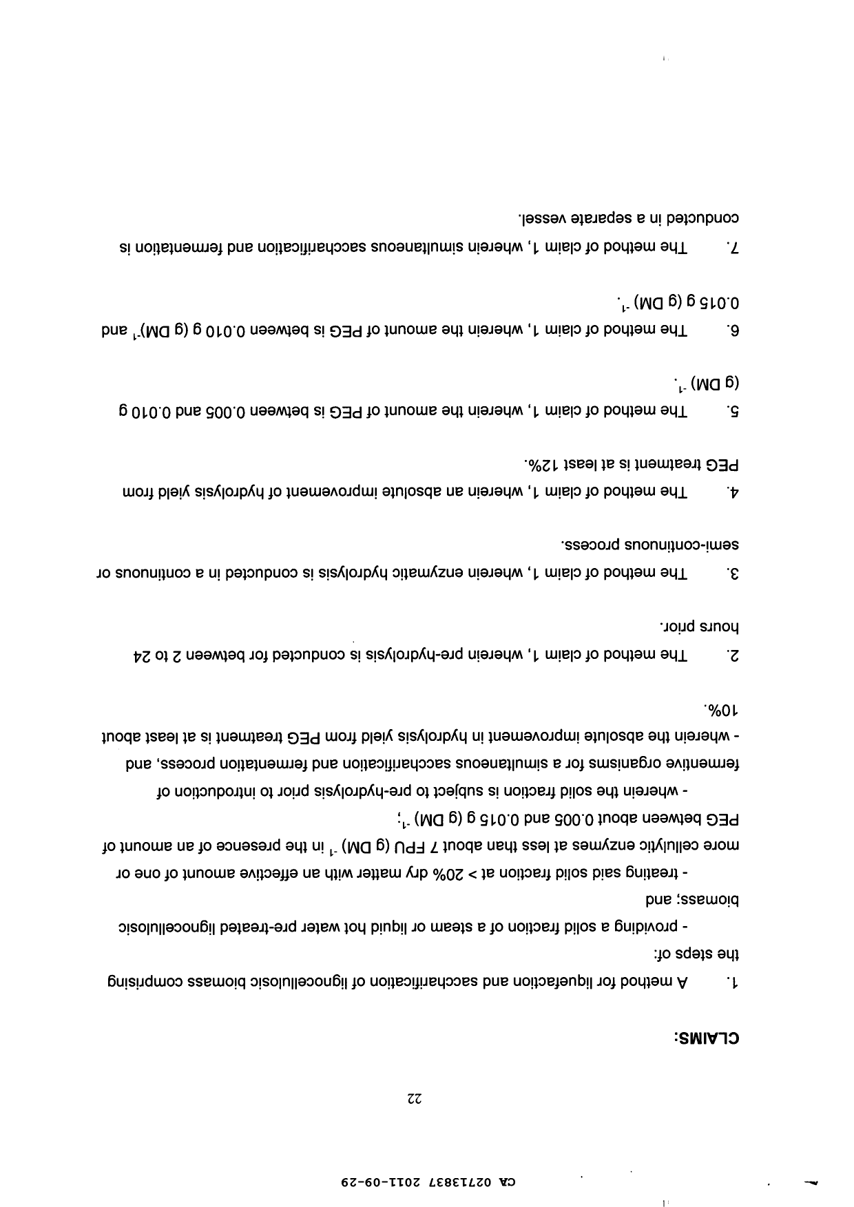 Document de brevet canadien 2713837. Revendications 20101229. Image 1 de 3