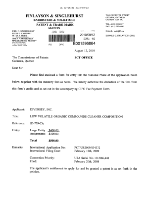 Document de brevet canadien 2715391. Cession 20100812. Image 1 de 9