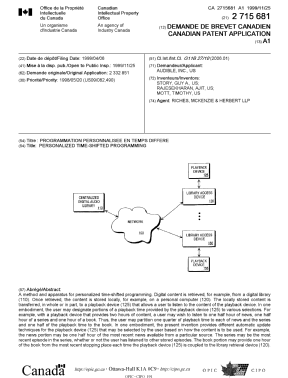 Document de brevet canadien 2715681. Page couverture 20101117. Image 1 de 1