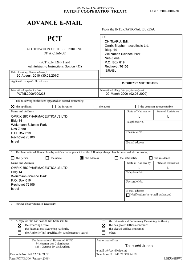 Document de brevet canadien 2717571. PCT 20091202. Image 1 de 13