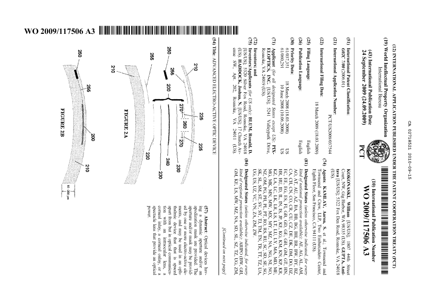 Document de brevet canadien 2718521. Abrégé 20100915. Image 1 de 2