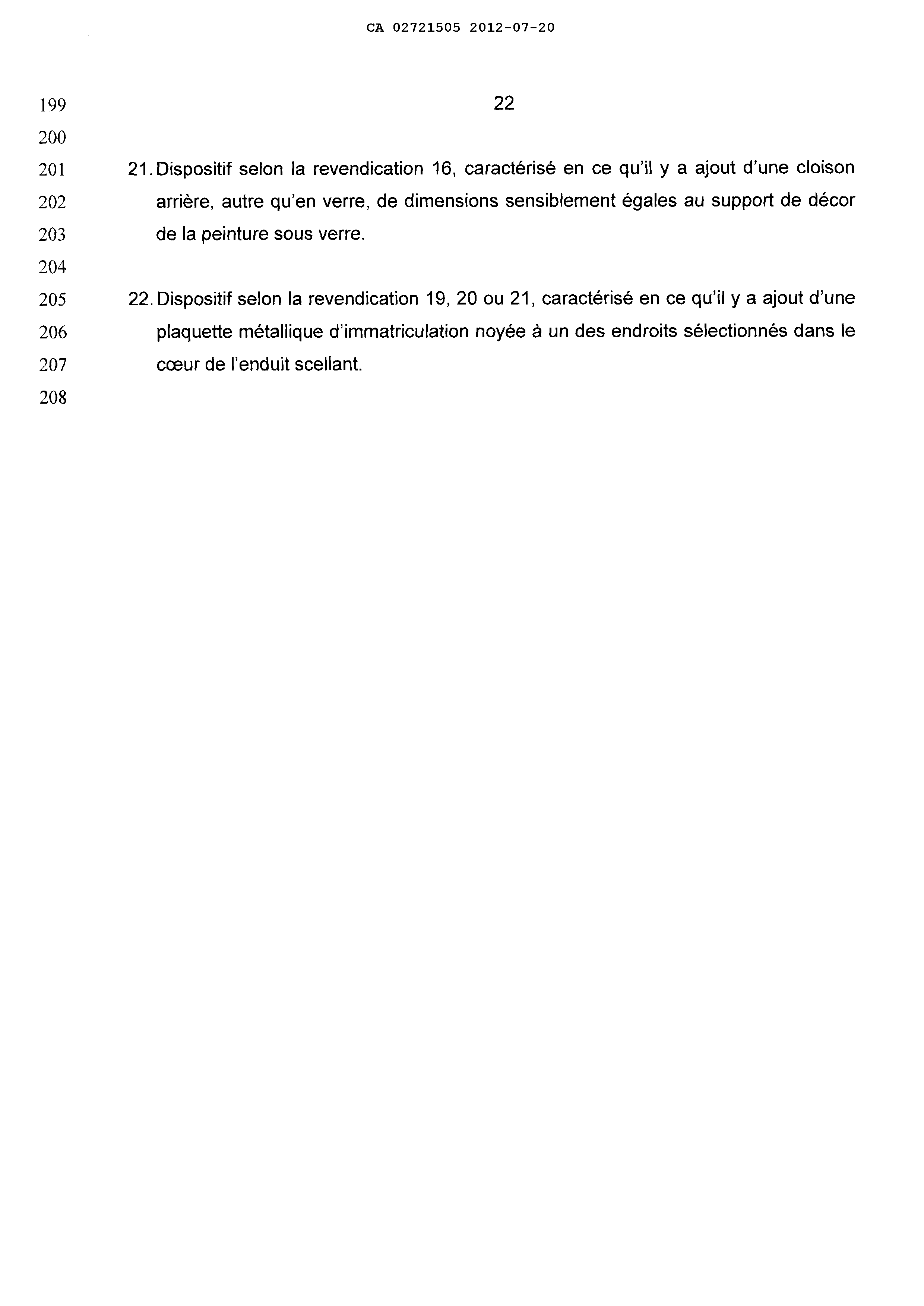 Document de brevet canadien 2721505. Poursuite-Amendment 20111220. Image 10 de 10