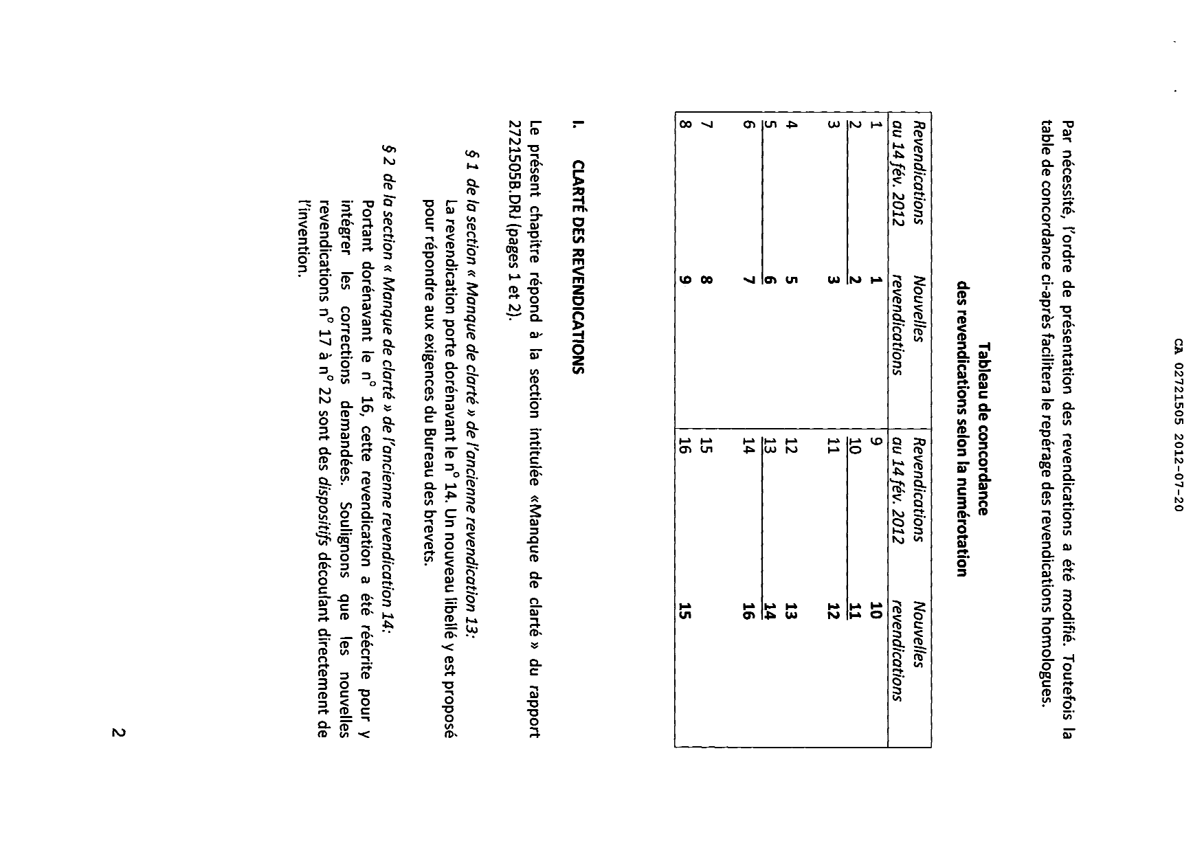 Document de brevet canadien 2721505. Poursuite-Amendment 20111220. Image 2 de 10