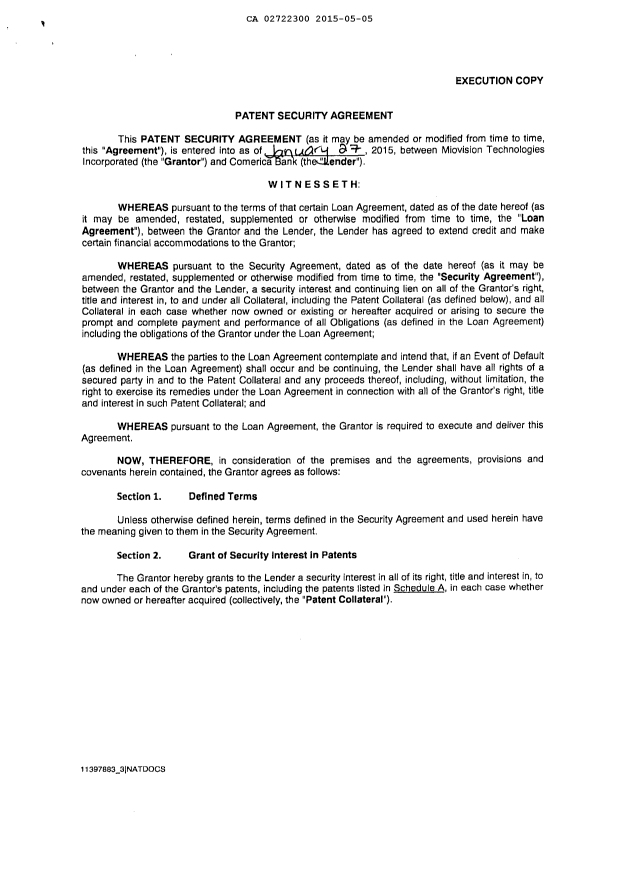 Canadian Patent Document 2722300. Assignment 20150505. Image 3 of 7