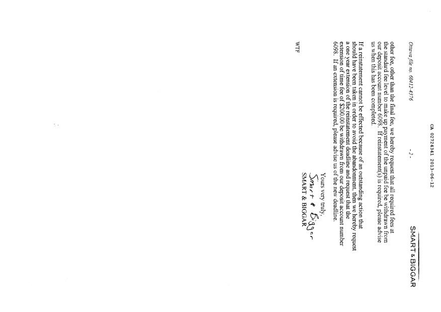 Canadian Patent Document 2724341. Prosecution-Amendment 20130612. Image 2 of 2