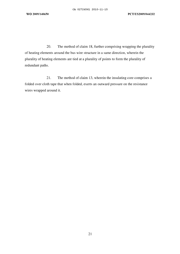 Document de brevet canadien 2724561. Revendications 20101115. Image 5 de 5