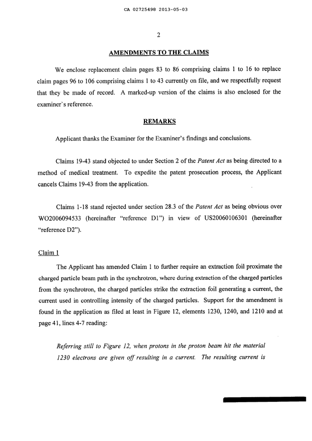 Canadian Patent Document 2725498. Prosecution-Amendment 20121203. Image 4 of 105